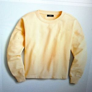 NWT - J. Crew University Terry Cropped Crewneck Sweatshirt